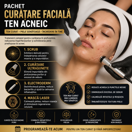 Curățare facială ten acneic